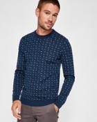 Ted Baker Wool-blend Jacquard Sweater