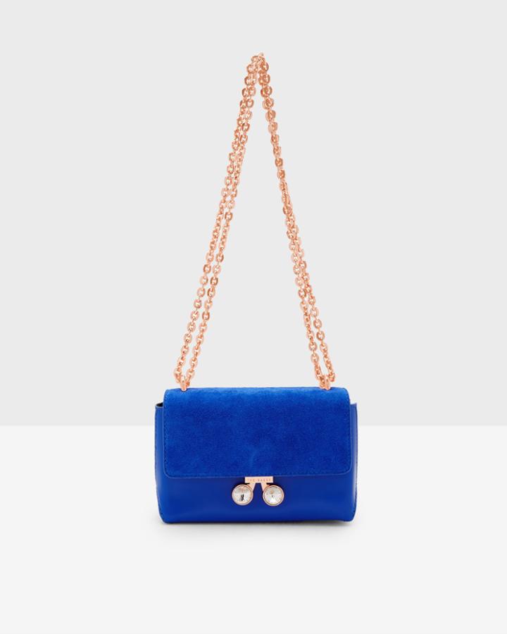 Ted Baker Crystal Bobble Leather Cross Body Bag