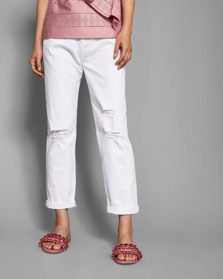 Ted Baker Bleached Slim Boyfriend Jeans