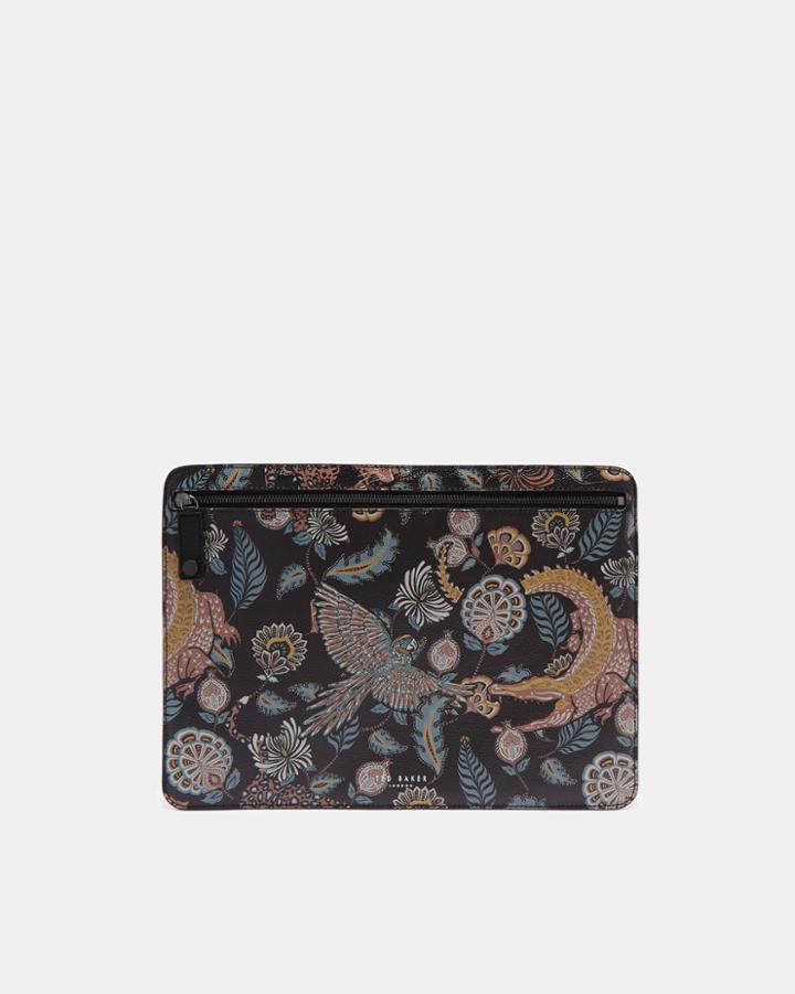 Ted Baker Printed Leather Document Bag