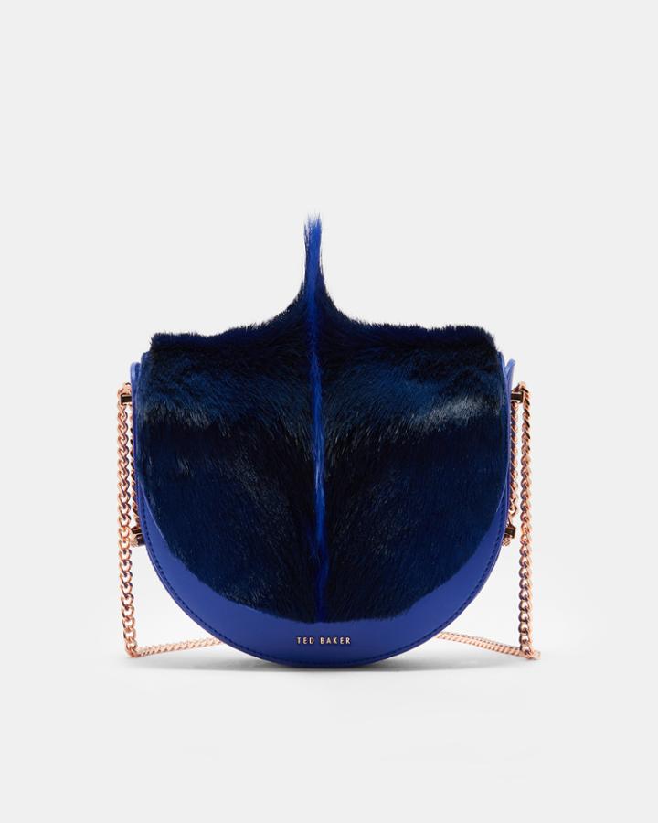Ted Baker Exotic Trim Leather Moon Shaped Bag