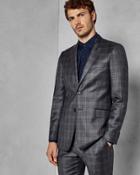 Ted Baker Slim Fit Checked Wool Jacket