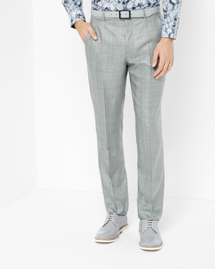 Ted Baker Deluxe Wool-blend Checked Trousers