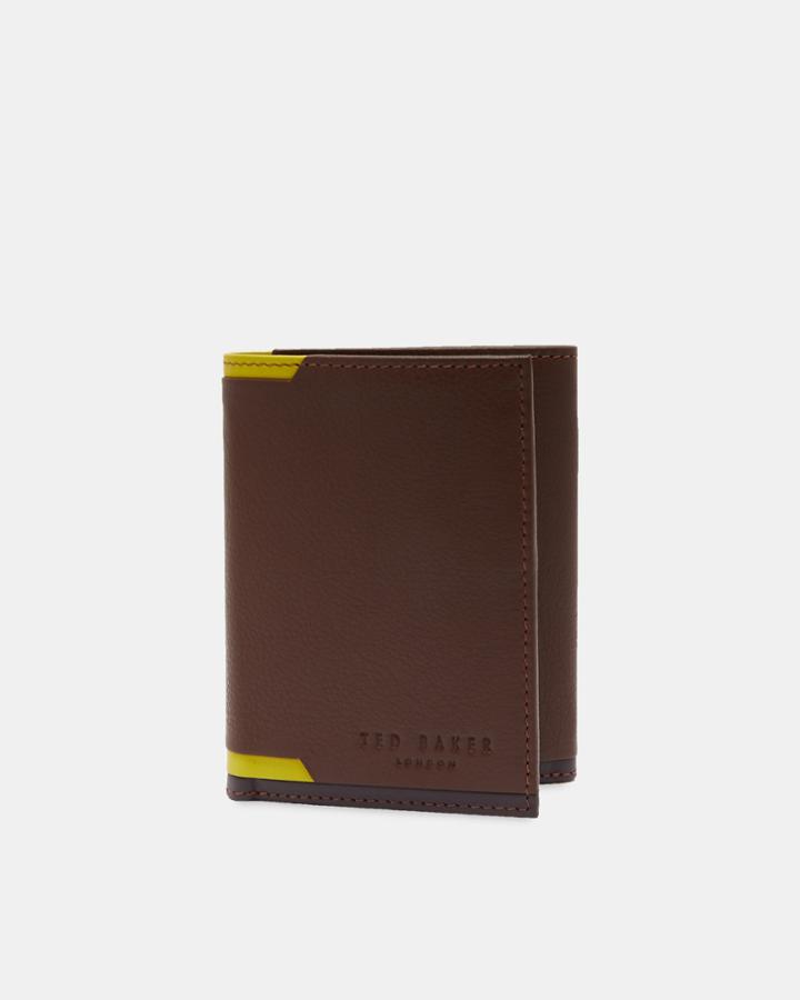 Ted Baker Corner Detail Tri-fold Leather Wallet