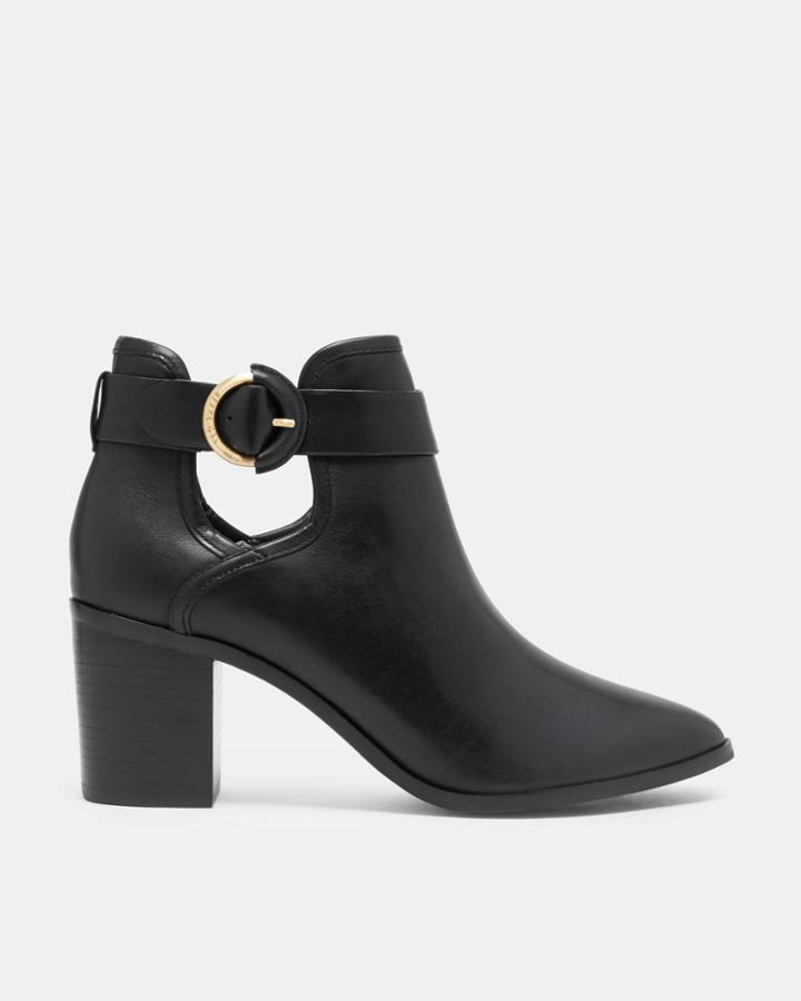 Ted Baker Buckled Leather Ankle Boots