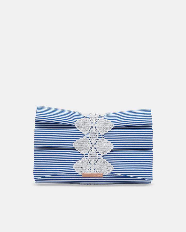 Ted Baker Box Pleat Bow Evening Bag