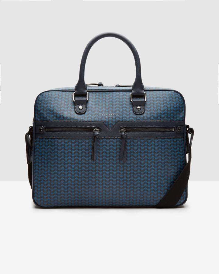 Ted Baker Geo Print Document Bag