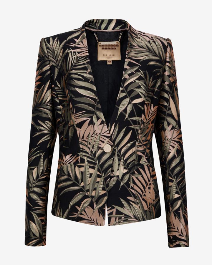 Ted Baker Palm Jacquard Suit Jacket