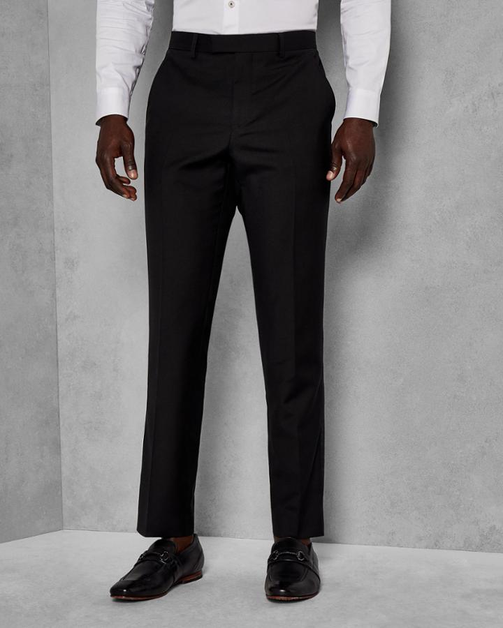 Ted Baker Wool Satin Detail Dinner Suit Pants
