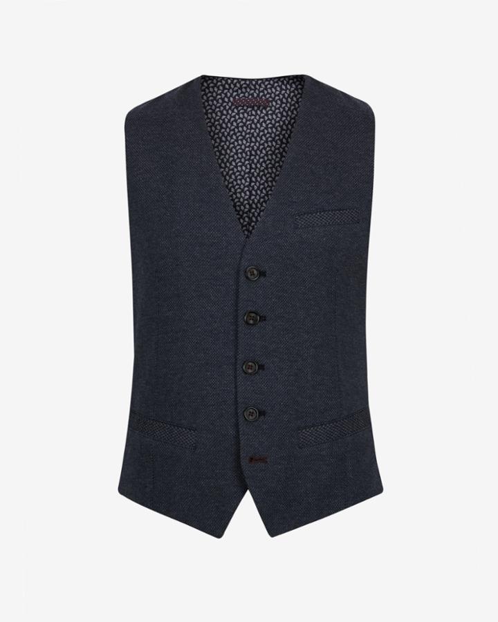 Ted Baker Woven Cotton-blend Waistcoat