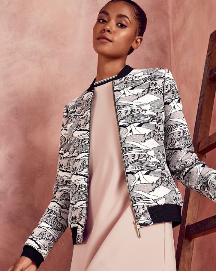 Ted Baker Printed Bomber Jacket