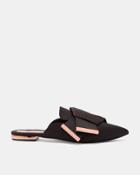 Ted Baker Knotted Bow Backless Satin Loafers