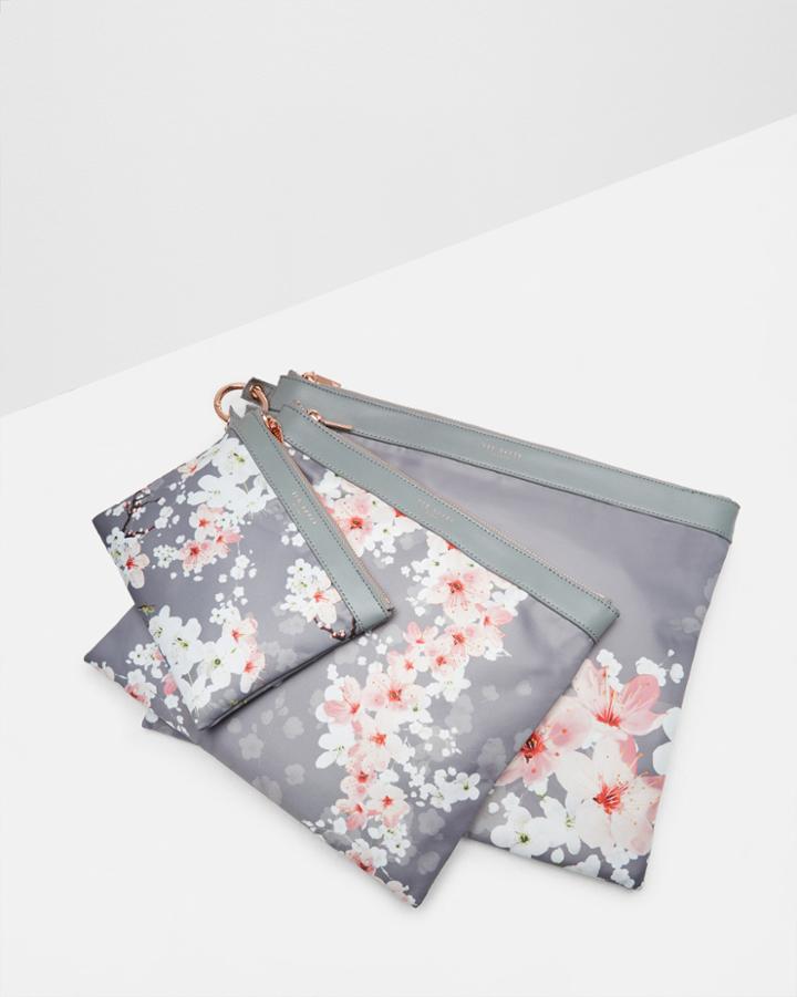 Ted Baker Oriental Bloom Triple Pouch Set