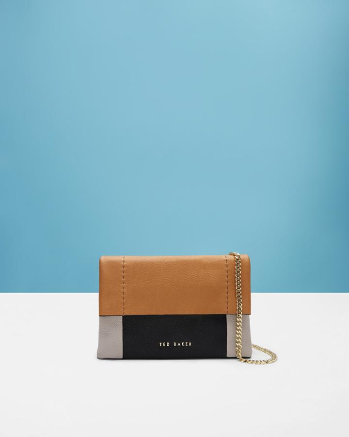 Ted Baker Colour-block Leather Cross Body Bag