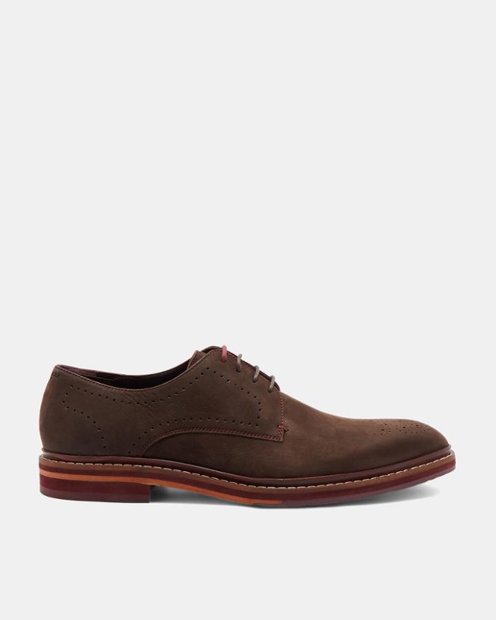 Ted Baker Nubuck Leather Derby Shoes
