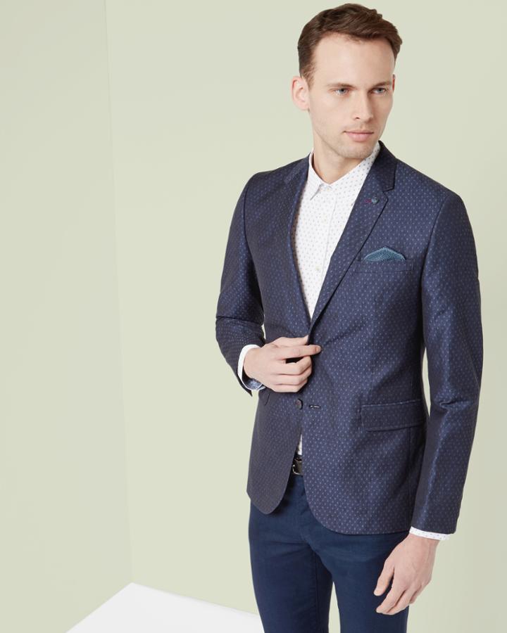 Ted Baker Jacquard Spotted Blazer