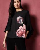 Ted Baker Tranquility Waterfall Sleeve Top
