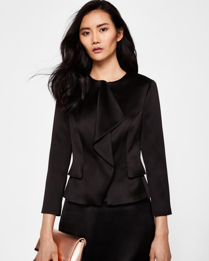 Ted Baker Ruffle Front Peplum Jacket