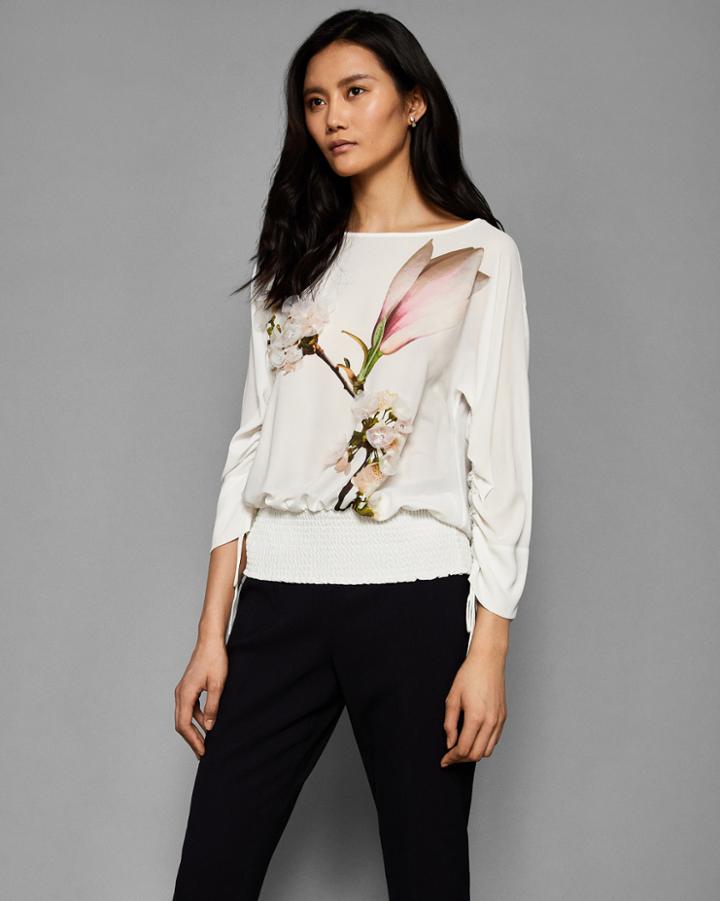 Ted Baker Harmony Embellished Sheared Sleeve Top