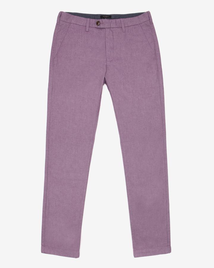 Ted Baker Slim Fit Cotton Twill Pants