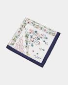Ted Baker Union Jack Floral Silk Pocket Square