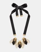Ted Baker Triple Geometric Bee Ribbon Necklace