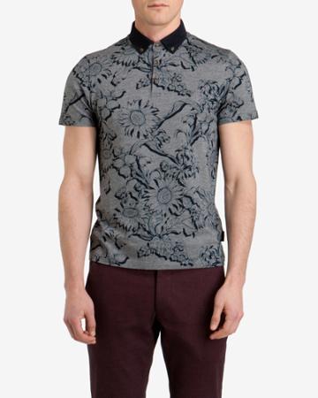 Ted Baker Graphic Print Polo Shirt