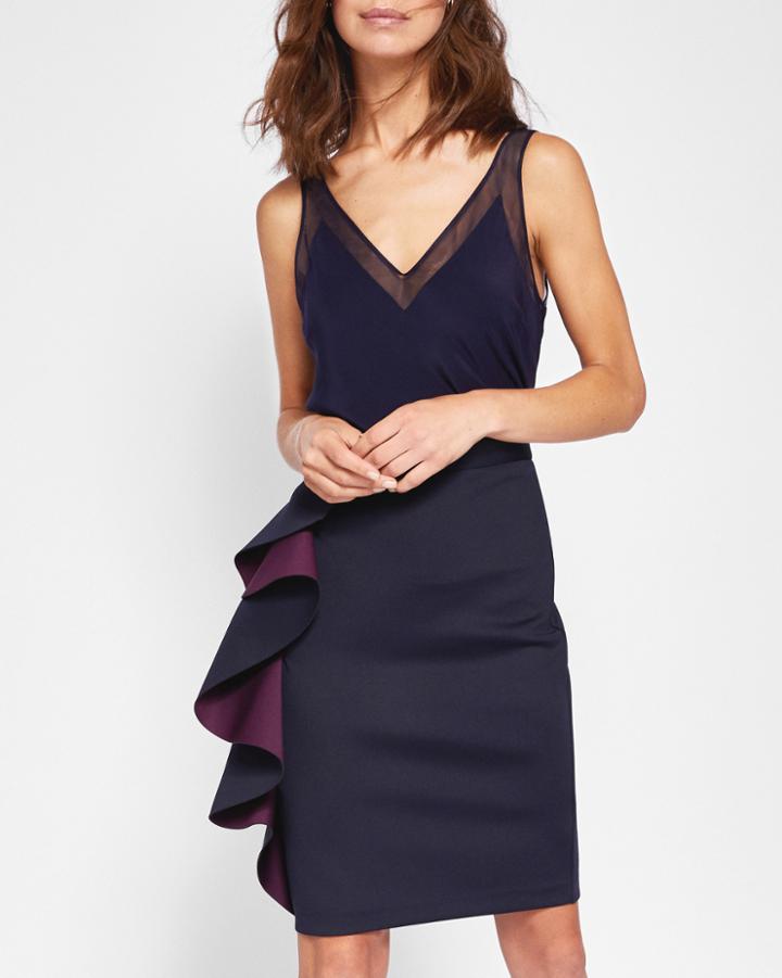 Ted Baker Oversized Ruffle Pencil Skirt