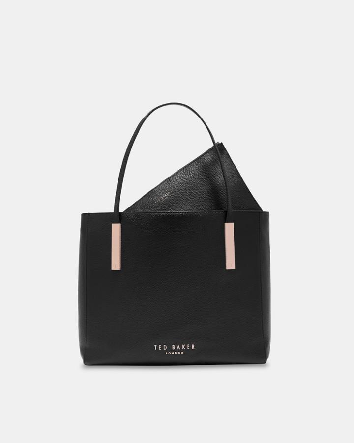 Ted Baker Statement Letters Leather Shopper Bag