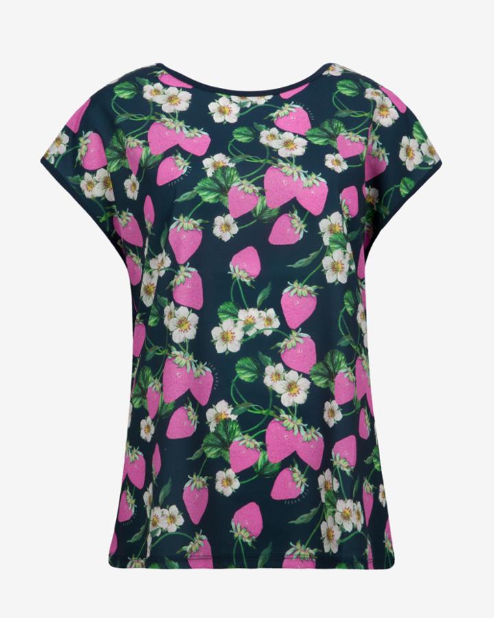 Ted Baker Strawberries And Print T-shirt Navy