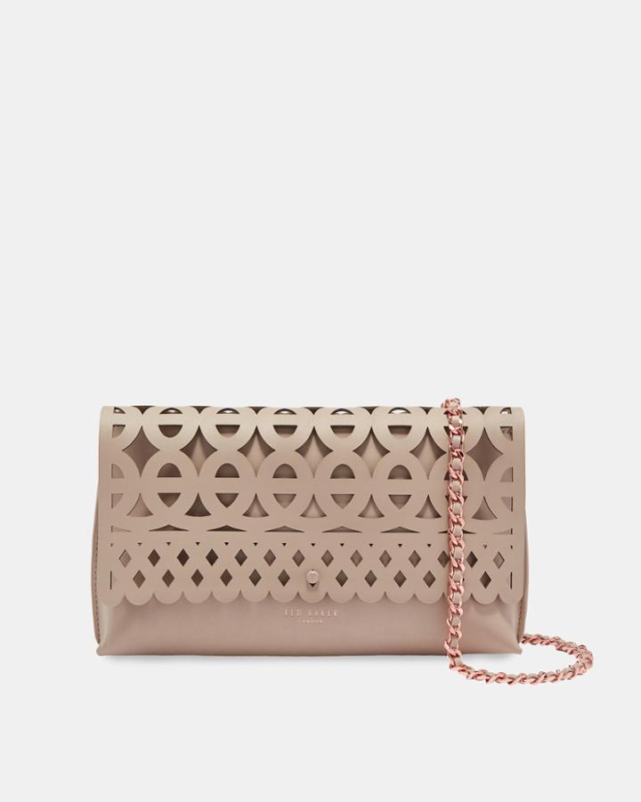 Ted Baker Cut Out Detail Leather Clutch