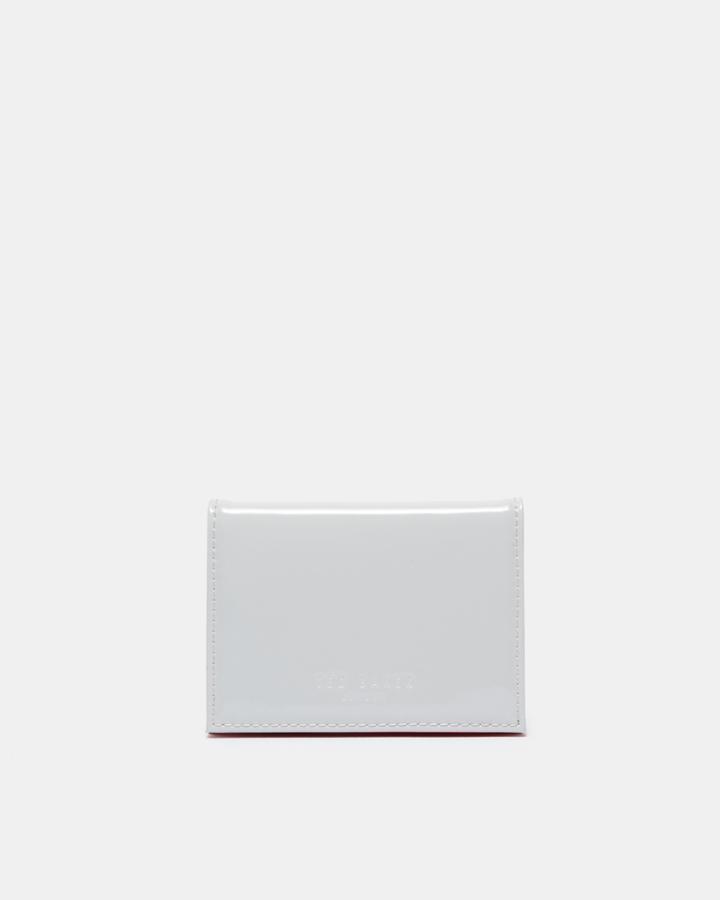 Ted Baker Chelsea Leather Mini Wallet Light Gray
