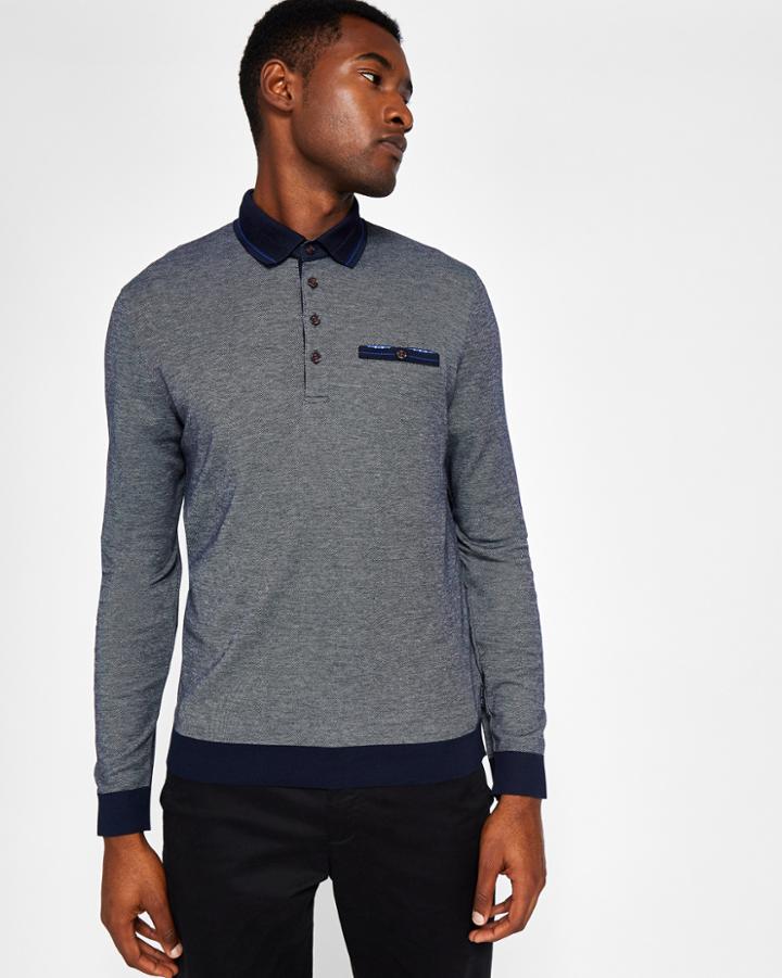 Ted Baker Ribstart Cotton Polo Shirt