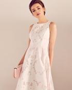 Ted Baker Burnt Out Sleeveless Dress Ivory