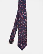 Ted Baker Fish Pattern Silk Jacquard Tie