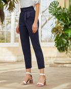 Ted Baker Fixed Bow Belt Cotton Pants