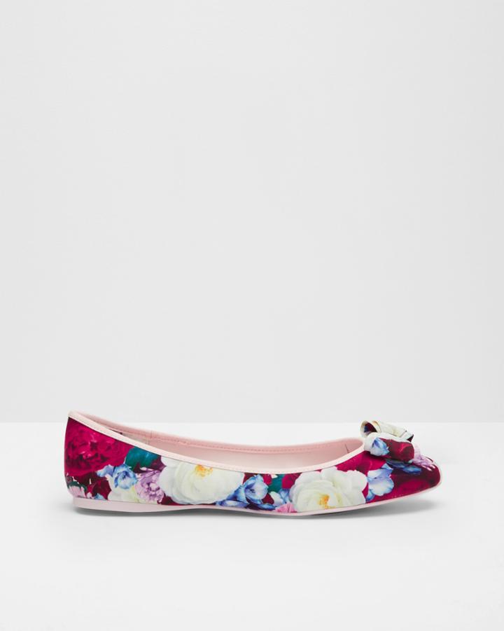 Ted Baker Printed Bow Detail Pumps