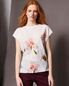 Ted Baker Chatsworth Bloom Woven Front T-shirt