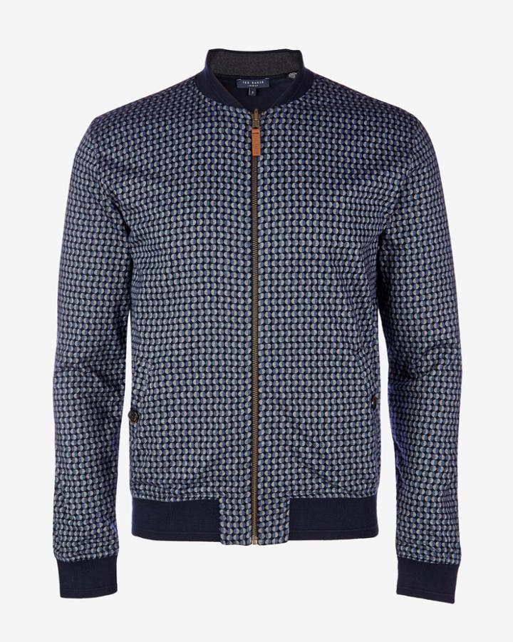 Ted Baker Circle Print Reversible Bomber