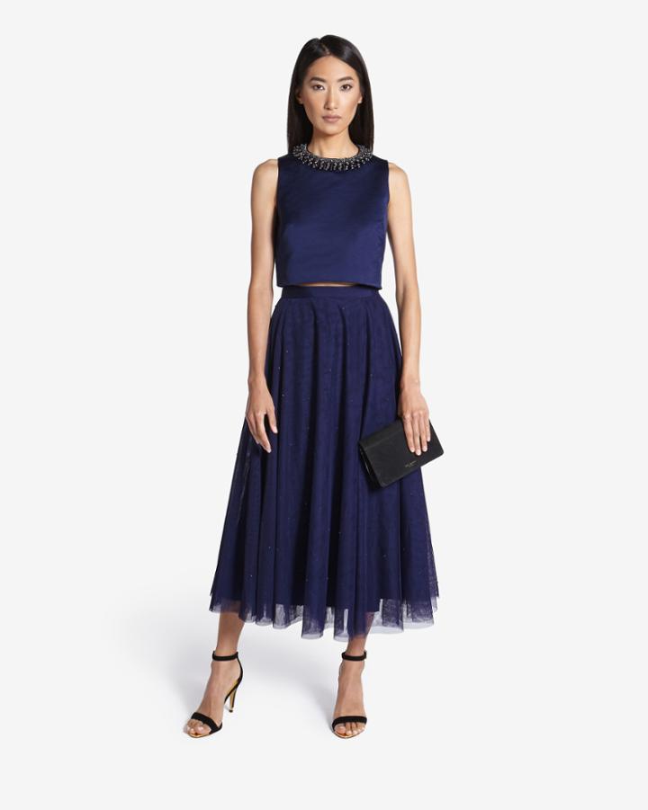Ted Baker Embellished Tulle Skirt