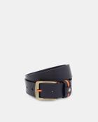 Ted Baker Striped Tab Leather Belt