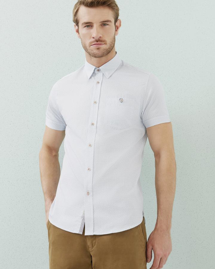 Ted Baker Diamond Print Cotton Shirt