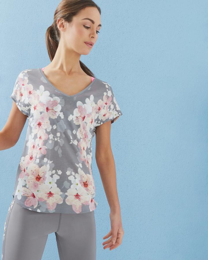 Ted Baker Oriental Blossom V-neck T-shirt