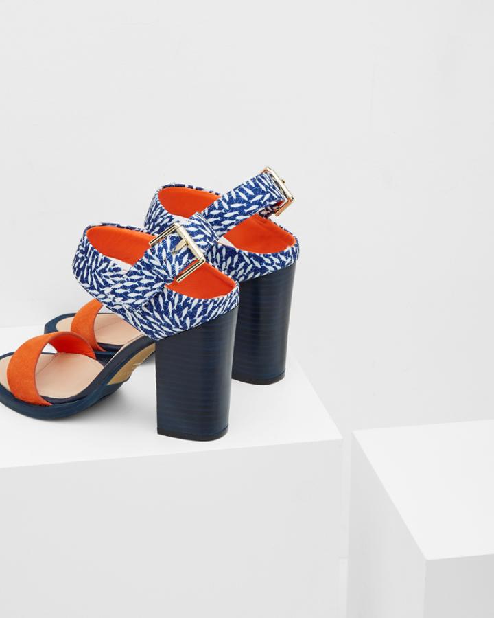 Ted Baker Block Heeled Buckle Sandals