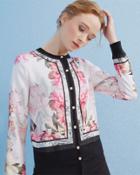Ted Baker Painted Posie Woven Bomber