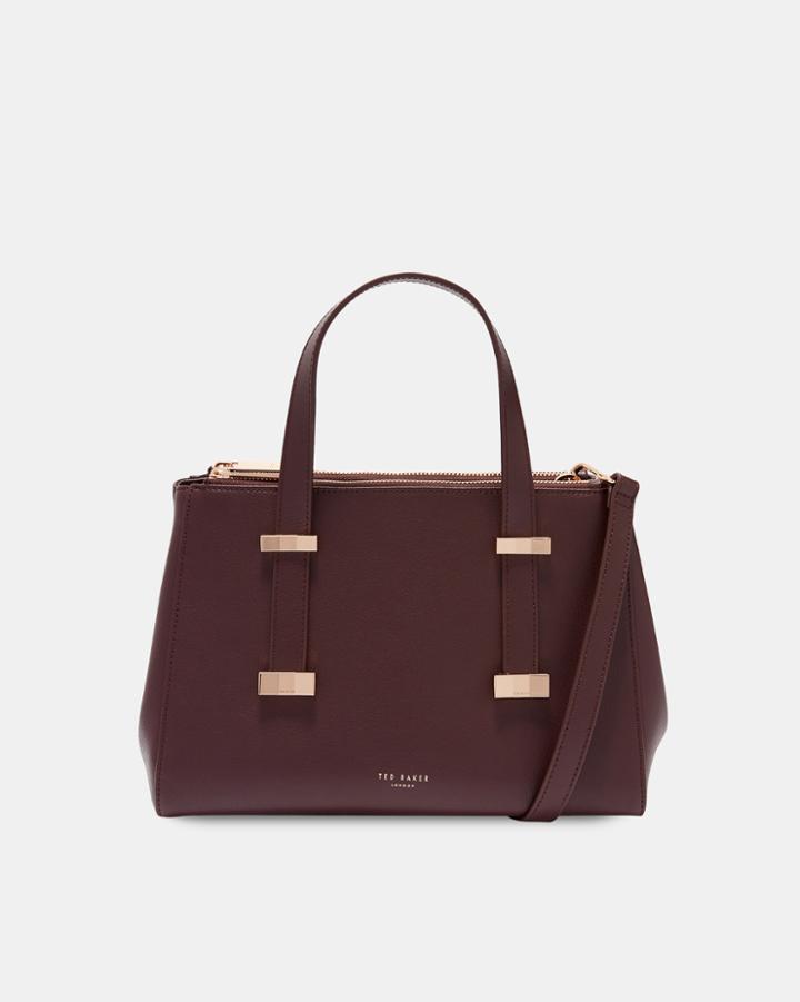 Ted Baker Faceted Bow Leather Tote Bag