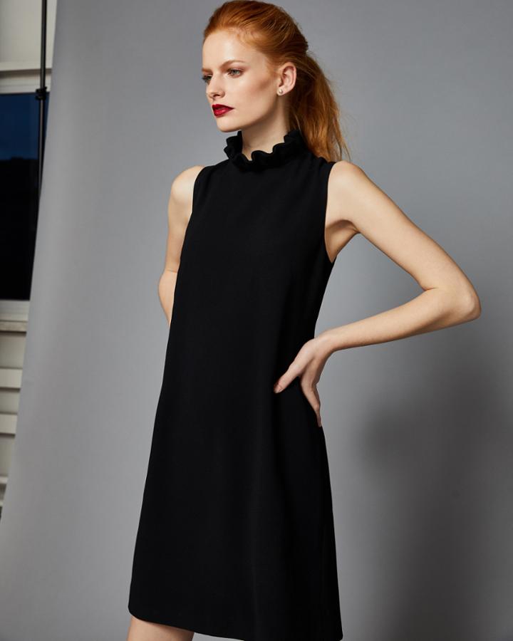 Ted Baker High Neck Ruffle Dress