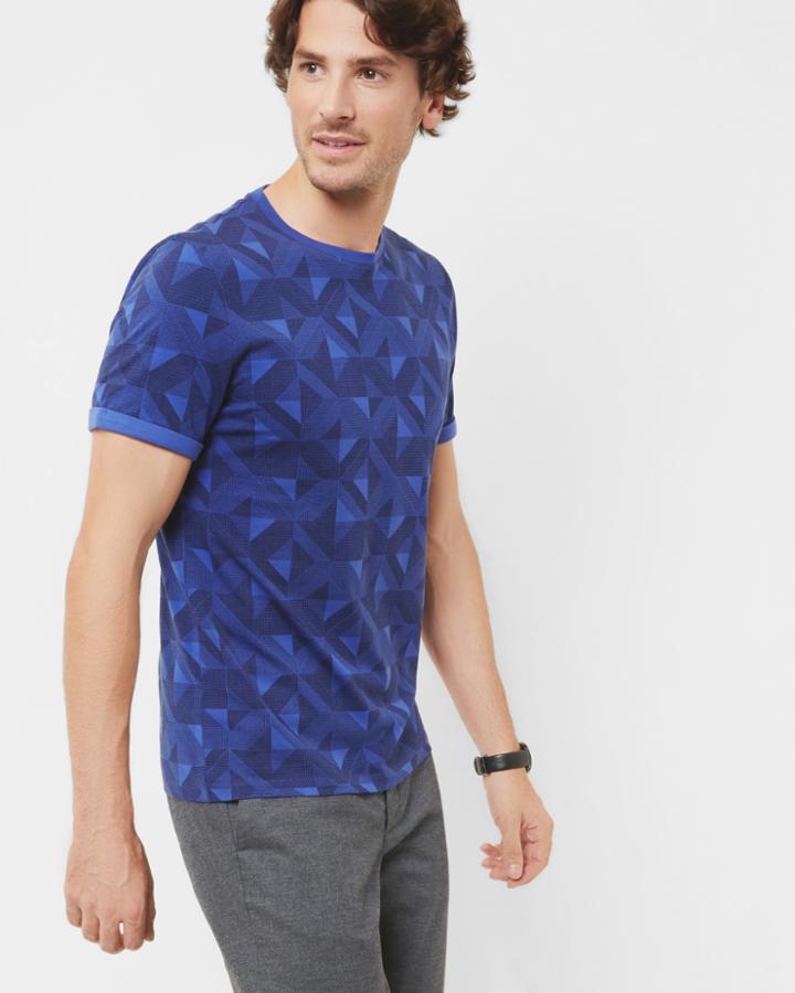 Ted Baker Geo Print Cotton T-shirt