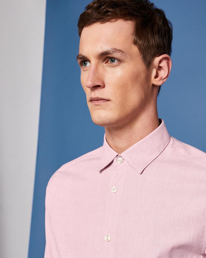 Ted Baker Phormal Cotton Shirt Pink