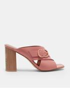 Ted Baker Cross Over Leather Mules